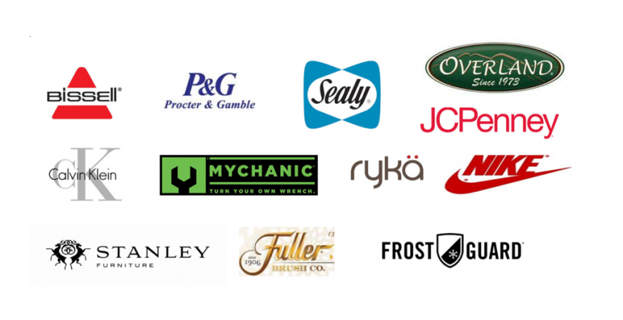 Consumer product brands that Key4Media has helped